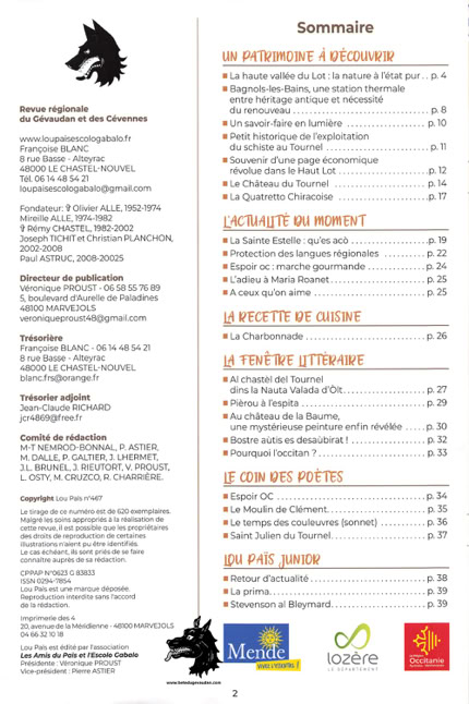 Lou Païs est une revue régionaliste de la Lozère et des Cévennes.